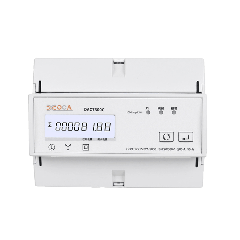 DAC7300C DIN ریل سه فاز Modbus AC رله کنتور انرژی الکتریکی