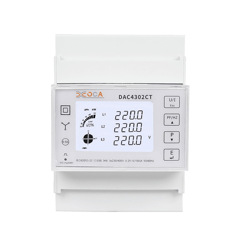 Dac4302CT DIN ریل سه فاز Modbus Tuya کنتور برق کنتور برق