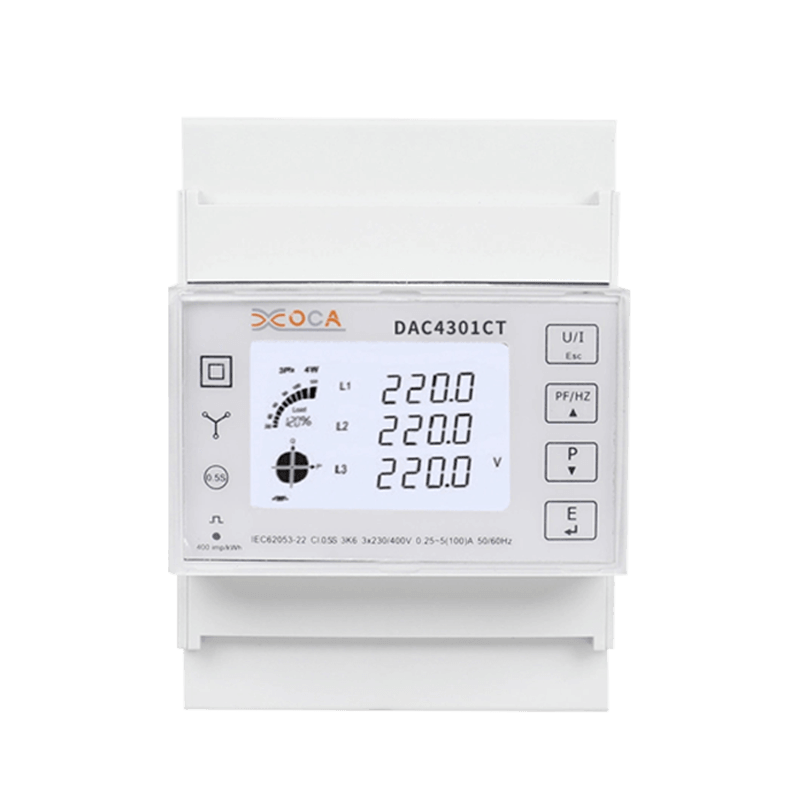 برق سنج سه فاز مدباس Dac4301CT DIN Rail CT