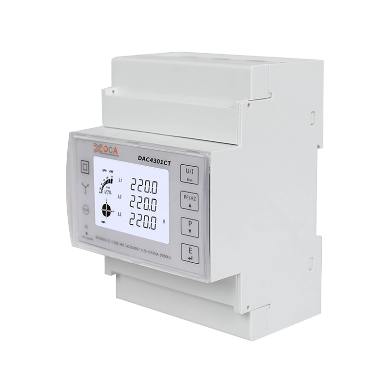 کنتور برق هوشمند سه فاز Dac4301CT DIN Rail Modbus