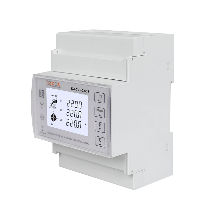 مولتی متر هوشمند CT پیش پرداخت سه فاز Dac4301CT DIN Rail