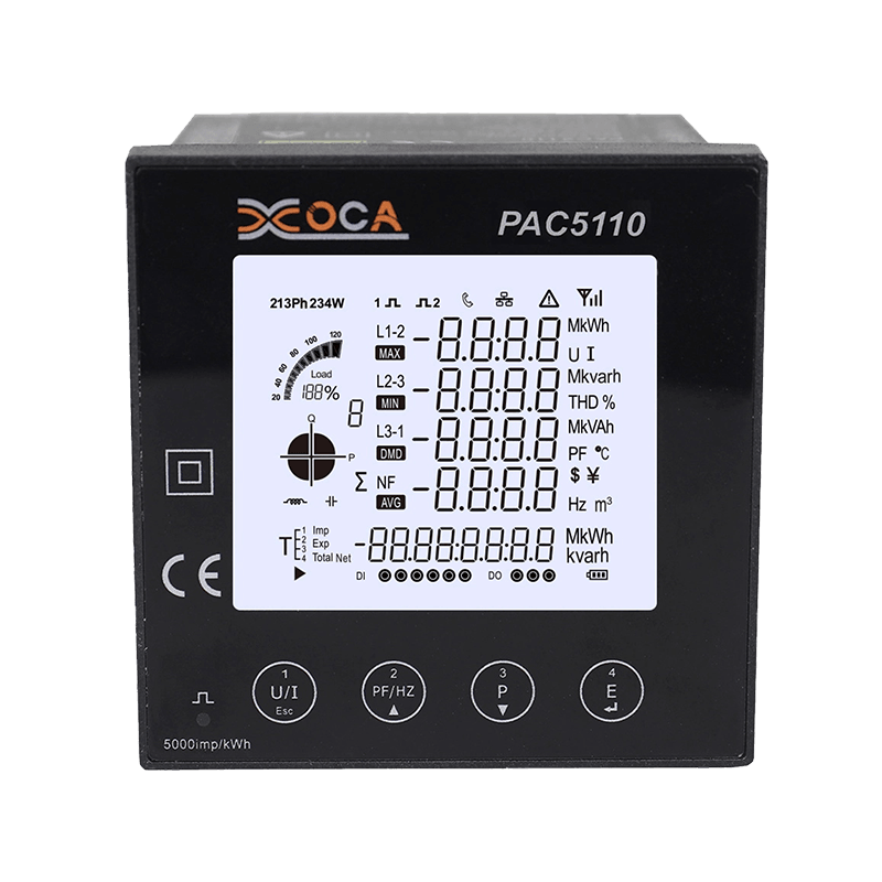 PAC5110 پنل سه فاز RS485 Modbus برق سنج دیجیتالی انرژی الکتریکی